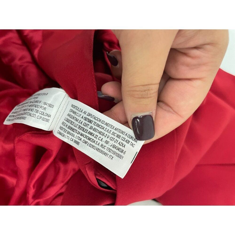 Zara Red Sleeveless vest - Picture 11 of 16